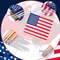 24 Pack 18 x 12 Inch American Flags on Stick, Handheld USA Flags with Spear Top, Ground Wood Flagpole Pluggable Hand Held Stick Flags for Memorial Day Parades Veteran Party Decorations